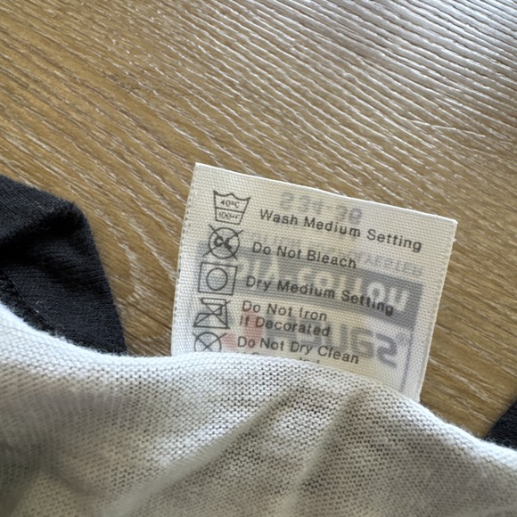 Chicago Bears Shirt Mens S Ringer 80s Hanes NFL Caricature Vintage Walter Payton - Picture 6 of 9